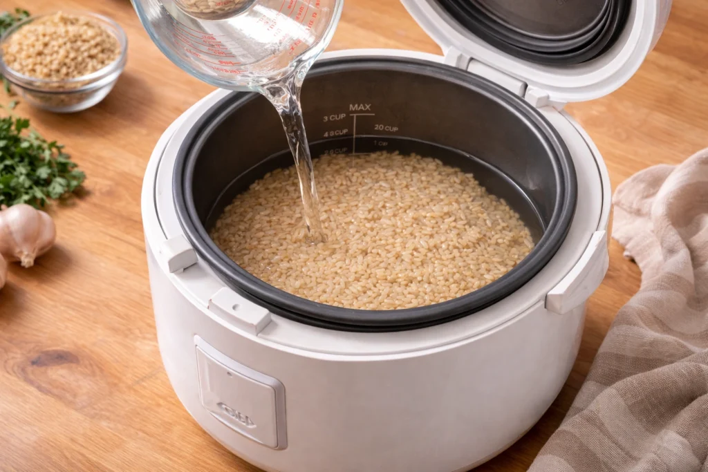 Brown Rice Water Ratio in Rice Cooker