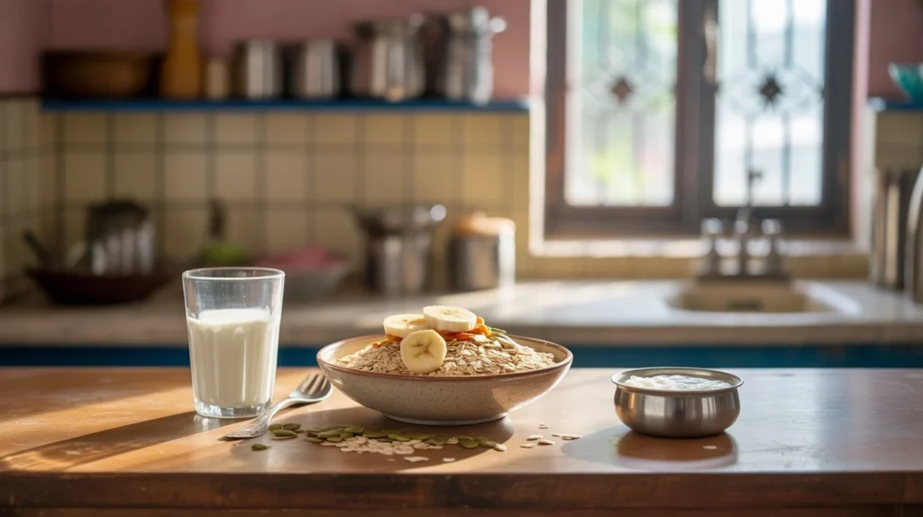 Simple breakfast table