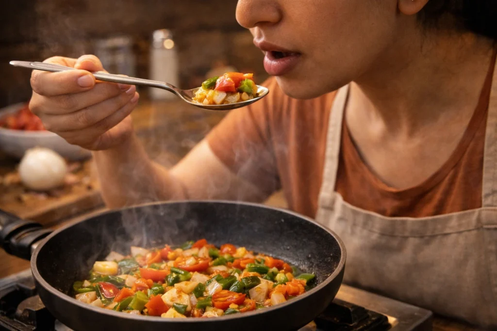 Tasting Food While Cooking